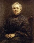 Frederic Yates Portrait of Anna Rice Cooke oil painting on canvas